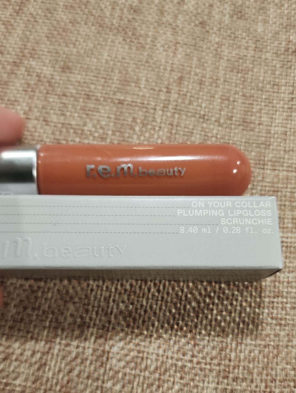 r.e.m. beauty On Your Collar Plumping Lipgloss - Peachy Nude